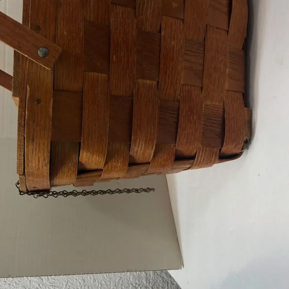 1940's Wov-N-Wood Jerywil Basket with Handmade‎ Cats Meow Musical Band Vintage